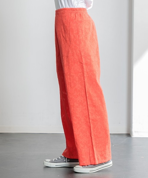 AMERICAN RAG CIE（アメリカンラグシー）の「カットジャガードパンツ（その他パンツ・レディース・ブラック/オレンジ・FREE）」の4枚目の写真