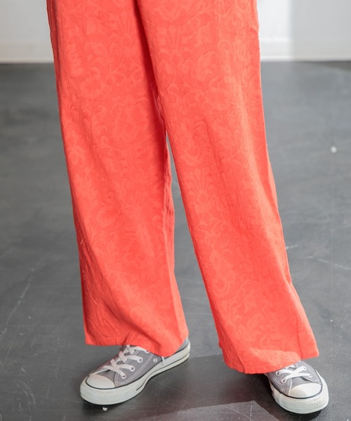 AMERICAN RAG CIE（アメリカンラグシー）の「カットジャガードパンツ（その他パンツ・レディース・ブラック/オレンジ・FREE）」の6枚目の写真