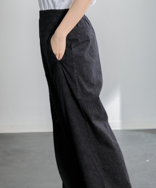 AMERICAN RAG CIE（アメリカンラグシー）の「カットジャガードパンツ（その他パンツ・レディース・ブラック/オレンジ・FREE）」の11枚目の写真