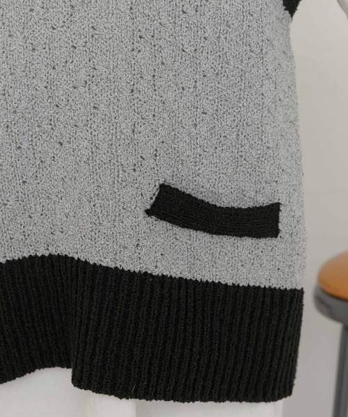 UR Lab.（アーバンリサーチラボ）の「ビッグニットベスト（ベスト・レディース・ブラック/ベージュ/グレー・FREE）」の19枚目の写真
