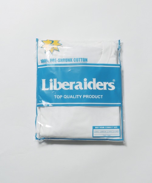 Liberaiders(リベレイダース)の「Liberaiders/リベレイダース 2 PACK TEE パックTシャツ 2枚組(Tシャツ/カットソー・メンズ・ホワイト/ブラック・XL/M/L)」の3枚目の写真
