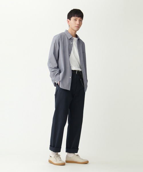 MHL.(エムエイチエル)の「TINY GINGHAM COTTON(シャツ/ブラウス・メンズ・ブルー・LARGE/MEDIUM/SMALL)」の5枚目の写真