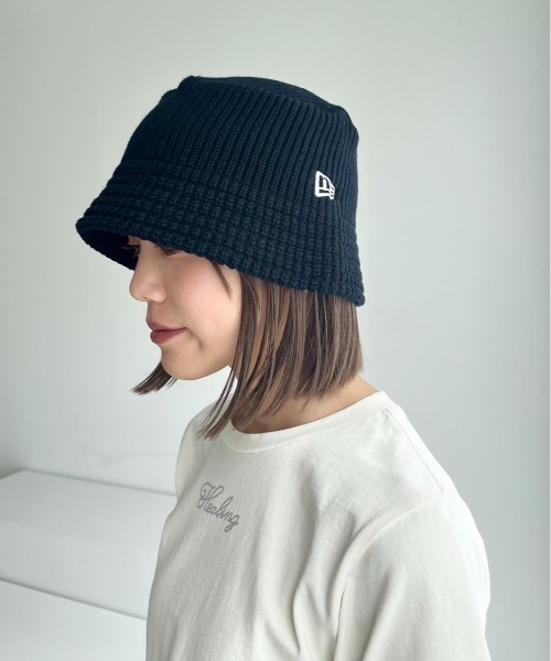Heather(ヘザー)の「【NEW ERA】ニットバケットハット 189388(ハット・レディース・ブラック/ホワイト・ONE SIZE)」の14枚目の写真
