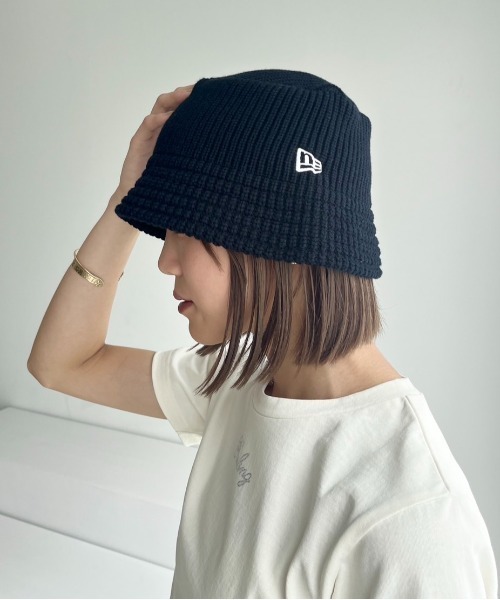 Heather(ヘザー)の「【NEW ERA】ニットバケットハット 189388(ハット・レディース・ブラック/ホワイト・ONE SIZE)」の15枚目の写真