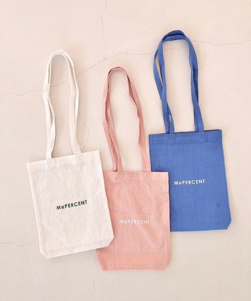 Me%（ミィパーセント）の「MPエコバッグ S（トートバッグ・レディース・ピンク/ブルー/オフホワイト・FREE）」の10枚目の写真