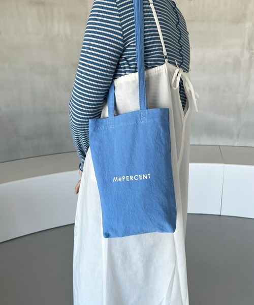 Me%（ミィパーセント）の「MPエコバッグ S（トートバッグ・レディース・ピンク/ブルー/オフホワイト・FREE）」の12枚目の写真