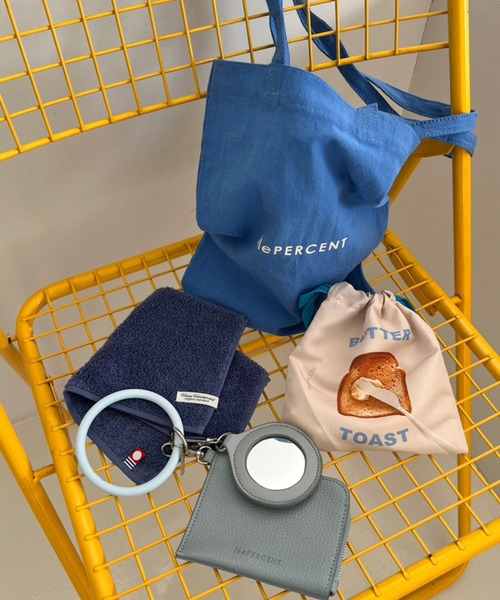 Me%（ミィパーセント）の「MPエコバッグ S（トートバッグ・レディース・ピンク/ブルー/オフホワイト・FREE）」の16枚目の写真