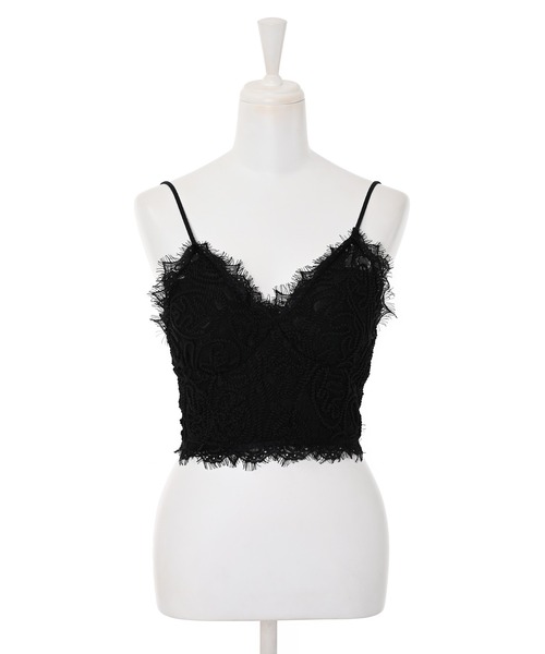 Narcissus（ナルシス）の「【Narcissus】レースキャミソール（キャミソール・レディース・ブラック/ホワイト・FREE）」の3枚目の写真