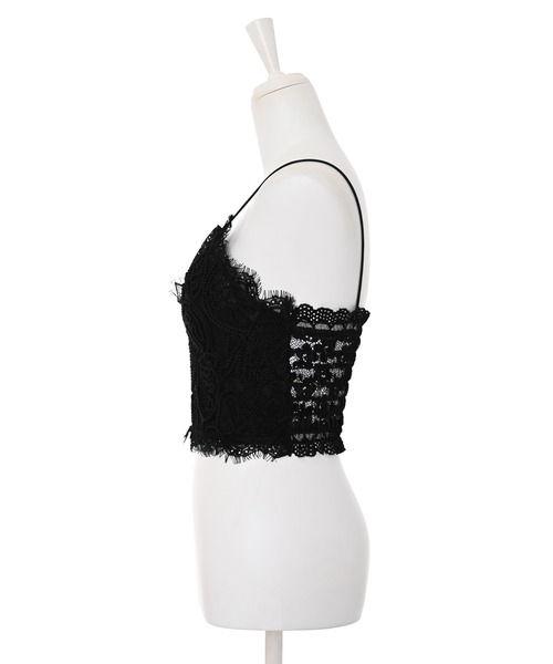 Narcissus（ナルシス）の「【Narcissus】レースキャミソール（キャミソール・レディース・ブラック/ホワイト・FREE）」の5枚目の写真