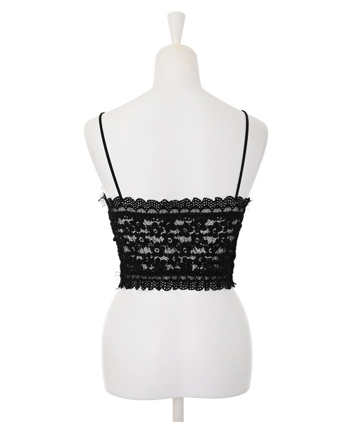 Narcissus（ナルシス）の「【Narcissus】レースキャミソール（キャミソール・レディース・ブラック/ホワイト・FREE）」の10枚目の写真