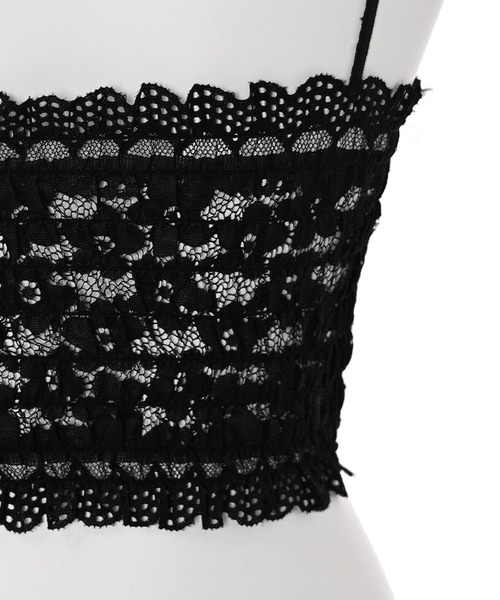 Narcissus（ナルシス）の「【Narcissus】レースキャミソール（キャミソール・レディース・ブラック/ホワイト・FREE）」の8枚目の写真