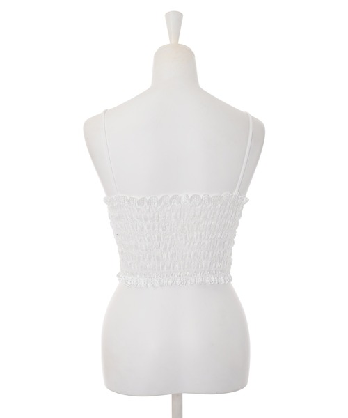 Narcissus（ナルシス）の「【Narcissus】レースキャミソール（キャミソール・レディース・ブラック/ホワイト・FREE）」の4枚目の写真