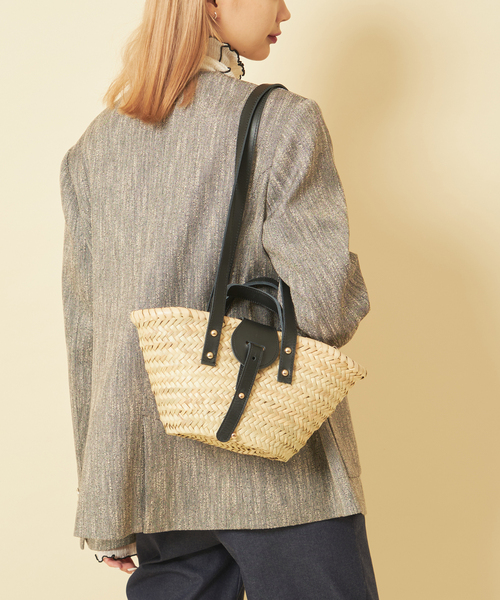 U by SPICK&SPAN(ユーバイスピックアンドスパン)の「スラブメランジオーバージャケット(ノーカラージャケット・レディース・スカイブルー/ブラック・FREE)」の19枚目の写真