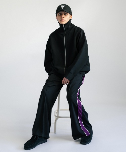 Ressaca（レサーカ）の「梨地 サイドラインワイドフレアトラックパンツ（その他パンツ・メンズ・ブラウン/ターコイズブルー/パープル/ブラック・LL/M/L）」の22枚目の写真