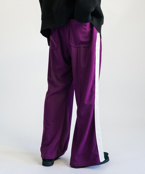 Ressaca（レサーカ）の「梨地 サイドラインワイドフレアトラックパンツ（その他パンツ・メンズ・ブラウン/ターコイズブルー/パープル/ブラック・LL/M/L）」の19枚目の写真