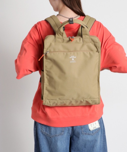 anello（アネロ）の「【anello】アネロ　キャビントート型リュック 2WAY（バックパック/リュック・レディース・グレイッシュベージュ/ダークブラック/ネイビー/ベージュ・FREE）」の21枚目の写真