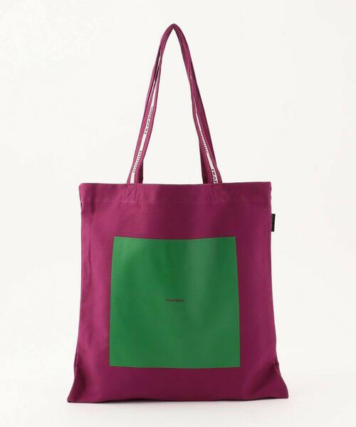 FRAPBOIS PARK（フラボアパーク）の「カラーロゴトート（トートバッグ・レディース・グリーン/ブルー/ブラック/ピンク/キナリ/オフホワイト・FREE）」の6枚目の写真