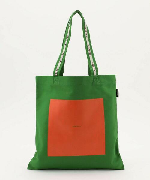 FRAPBOIS PARK（フラボアパーク）の「カラーロゴトート（トートバッグ・レディース・グリーン/ブルー/ブラック/ピンク/キナリ/オフホワイト・FREE）」の4枚目の写真