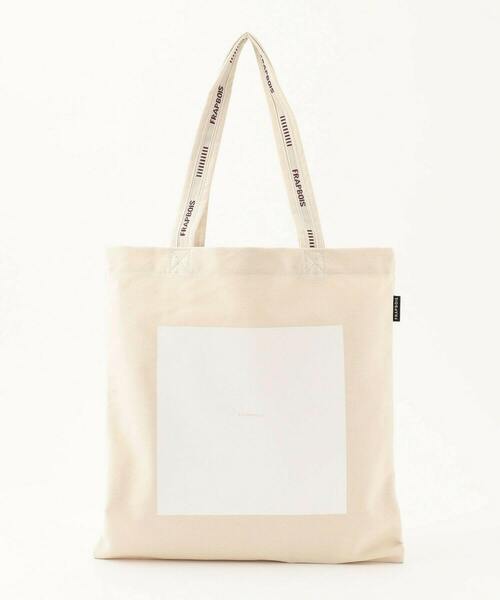 FRAPBOIS PARK（フラボアパーク）の「カラーロゴトート（トートバッグ・レディース・グリーン/ブルー/ブラック/ピンク/キナリ/オフホワイト・FREE）」の2枚目の写真