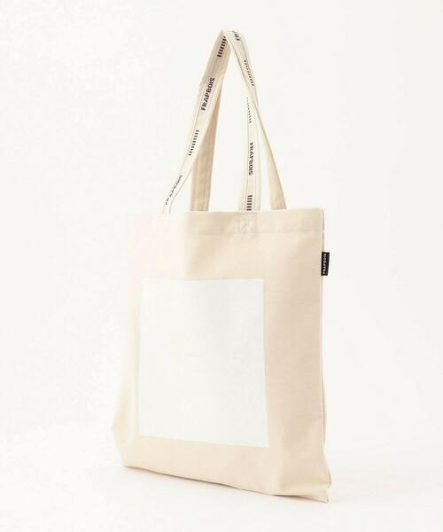 FRAPBOIS PARK（フラボアパーク）の「カラーロゴトート（トートバッグ・レディース・グリーン/ブルー/ブラック/ピンク/キナリ/オフホワイト・FREE）」の7枚目の写真