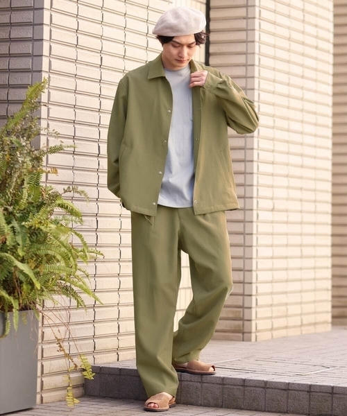 a.v.v（アーヴェヴェ）の「リライト セミルーズパンツ(セットアップ可）（その他パンツ・メンズ・カーキ/ブルー・48/46/50）」の5枚目の写真