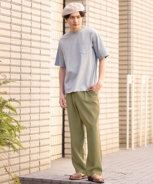 a.v.v（アーヴェヴェ）の「リライト セミルーズパンツ(セットアップ可）（その他パンツ・メンズ・カーキ/ブルー・48/46/50）」の7枚目の写真