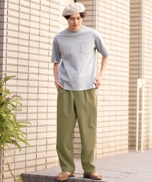 a.v.v（アーヴェヴェ）の「リライト セミルーズパンツ(セットアップ可）（その他パンツ・メンズ・カーキ/ブルー・48/46/50）」の8枚目の写真