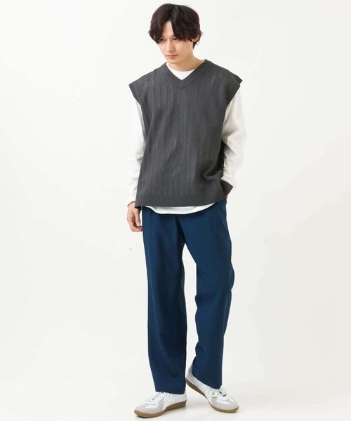 a.v.v（アーヴェヴェ）の「リライト セミルーズパンツ(セットアップ可）（その他パンツ・メンズ・カーキ/ブルー・48/46/50）」の13枚目の写真