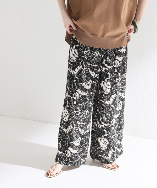 イエナ　Botanical Print ワイドパンツ IENA（イエナ）の「Botanical Print ワイドパンツ（）」 - WEAR