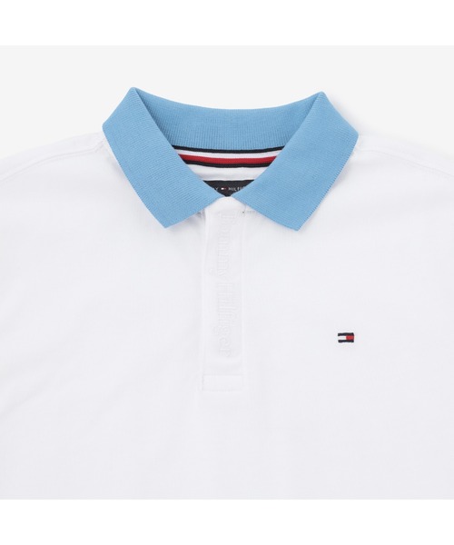 TOMMY HILFIGER（トミーヒルフィガー）の「BOYS オーバーサイズカラーブロックポロシャツ（ポロシャツ・キッズ・ホワイト・80ｃｍ/90cm/110cm/120cm/100cm）」の3枚目の写真