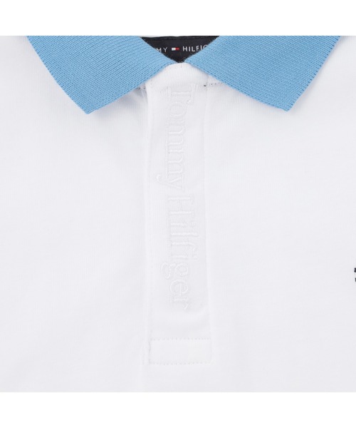 TOMMY HILFIGER（トミーヒルフィガー）の「BOYS オーバーサイズカラーブロックポロシャツ（ポロシャツ・キッズ・ホワイト・80ｃｍ/90cm/110cm/120cm/100cm）」の7枚目の写真