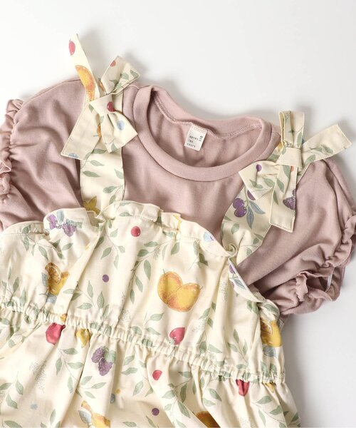 【美品】apres les cours ワンピースほか、3点セット　120 セール】3柄ロゴドッキングワンピース（ワンピース）｜apres les