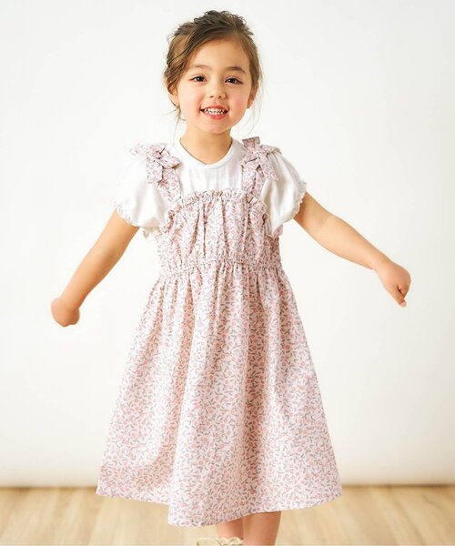 【美品】apres les cours ワンピースほか、3点セット　120 セール】3柄肩リボンワンピース（ワンピース）｜apres les cours