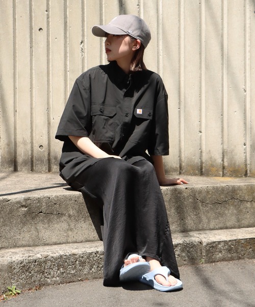 Carhartt(カーハート)の「Carhartt/カーハート Solid Short Sleeve Shirt シャツ 半袖(シャツ/ブラウス・メンズ・オリーブ/ベージュ/ブラック/グレー・L/XL/M)」の9枚目の写真