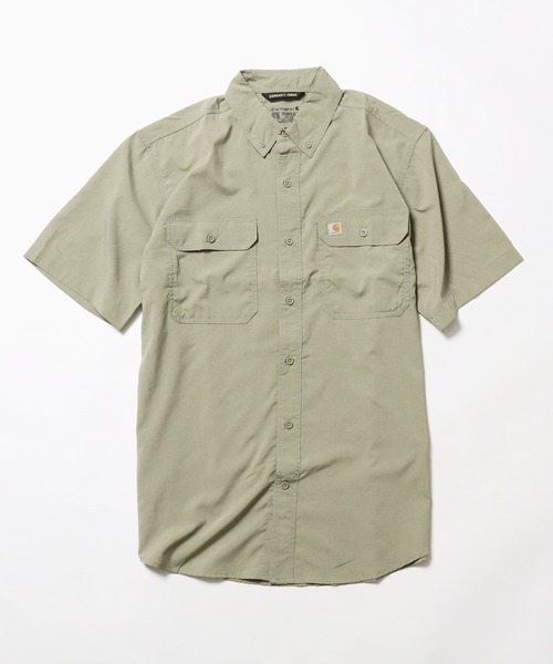 Carhartt(カーハート)の「Carhartt/カーハート Solid Short Sleeve Shirt シャツ 半袖(シャツ/ブラウス・メンズ・オリーブ/ベージュ/ブラック/グレー・L/XL/M)」の18枚目の写真