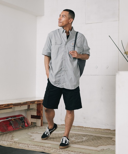 Carhartt(カーハート)の「Carhartt/カーハート Solid Short Sleeve Shirt シャツ 半袖(シャツ/ブラウス・メンズ・オリーブ/ベージュ/ブラック/グレー・L/XL/M)」の21枚目の写真