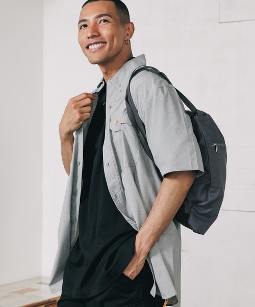 Carhartt(カーハート)の「Carhartt/カーハート Solid Short Sleeve Shirt シャツ 半袖(シャツ/ブラウス・メンズ・オリーブ/ベージュ/ブラック/グレー・L/XL/M)」の12枚目の写真