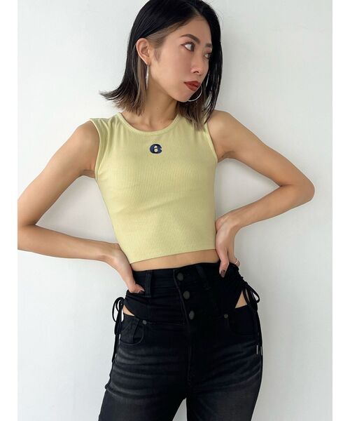 EMODA（エモダ）の「マークボックスタンクトップ（タンクトップ・レディース・イエロー/ブルー/ホワイト/ブラック・FREE）」の13枚目の写真