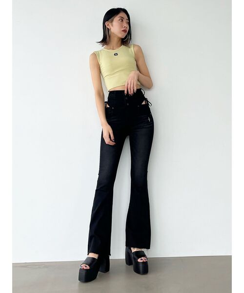 EMODA（エモダ）の「マークボックスタンクトップ（タンクトップ・レディース・イエロー/ブルー/ホワイト/ブラック・FREE）」の15枚目の写真