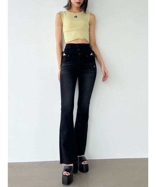 EMODA（エモダ）の「マークボックスタンクトップ（タンクトップ・レディース・イエロー/ブルー/ホワイト/ブラック・FREE）」の16枚目の写真