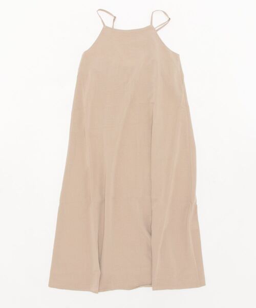 STYLEBLOCK(スタイルブロック)の「リネンタッチバックギャザーキャミワンピース(ワンピース・レディース・オレンジ/ブルー/グリーン/ブラック/ライトベージュ・M)」の7枚目の写真