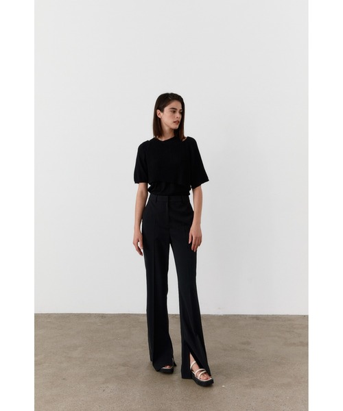 MOHAN(モハン)の「【MOHAN 】TWR ステッチ フレアド トラウザー / TWR STITCH FLARED TROUSERS(スラックス・レディース・ブラック/ライトベージュ・SMALL/MEDIUM)」の16枚目の写真