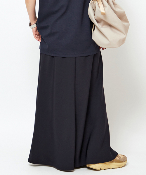 【新品・タグ付】AP STUDIO エーピーストゥディオ スカート ネイビー New ツイルフレアスカート（スカート）｜AP STUDIO（エーピー