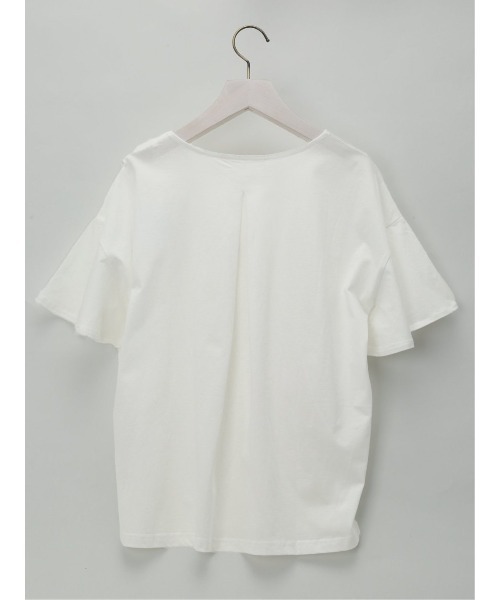 MARLENE JOBERT(マルレーヌ ジョベル)の「マルレーヌジョベル/MARLENE JOBERT 接触冷感 Vネック 袖フレアTシャツ(Tシャツ/カットソー・レディース・ネイビー/サックスブルー/オレンジ/ホワイト/イエロー・LARGE/MEDIUM)」の20枚目の写真