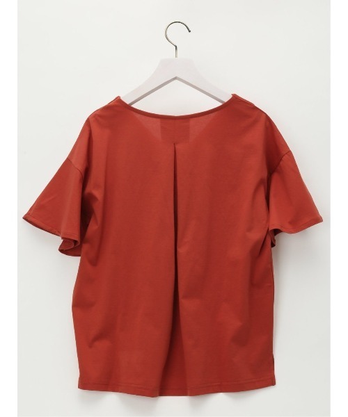 MARLENE JOBERT(マルレーヌ ジョベル)の「マルレーヌジョベル/MARLENE JOBERT 接触冷感 Vネック 袖フレアTシャツ(Tシャツ/カットソー・レディース・ネイビー/サックスブルー/オレンジ/ホワイト/イエロー・LARGE/MEDIUM)」の15枚目の写真