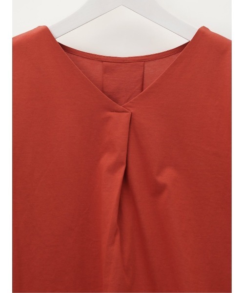 MARLENE JOBERT(マルレーヌ ジョベル)の「マルレーヌジョベル/MARLENE JOBERT 接触冷感 Vネック 袖フレアTシャツ(Tシャツ/カットソー・レディース・ネイビー/サックスブルー/オレンジ/ホワイト/イエロー・LARGE/MEDIUM)」の14枚目の写真