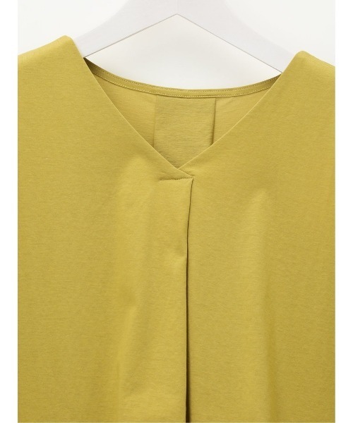 MARLENE JOBERT(マルレーヌ ジョベル)の「マルレーヌジョベル/MARLENE JOBERT 接触冷感 Vネック 袖フレアTシャツ(Tシャツ/カットソー・レディース・ネイビー/サックスブルー/オレンジ/ホワイト/イエロー・LARGE/MEDIUM)」の9枚目の写真