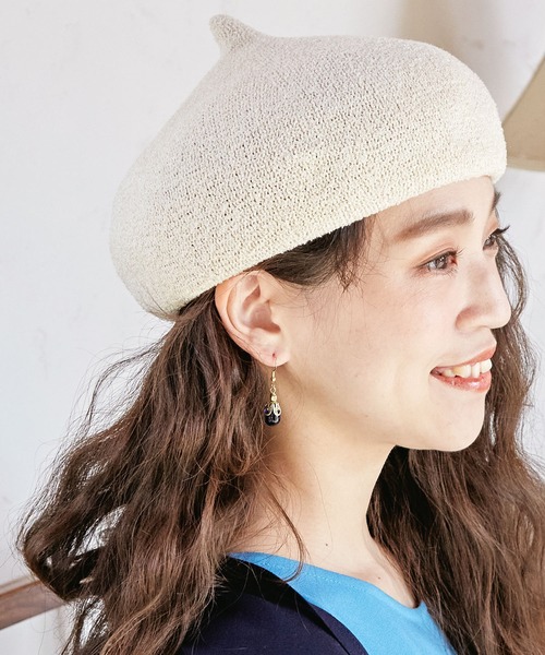 チャイハネ（チャイハネ）の「【チャイハネ】チョミベレー（ハンチング/ベレー帽・レディース・レッド/ブラック/ベージュ/マスタード/ブルー/モカ/カーキ/ターコイズブルー/グレー・FREE）」の4枚目の写真