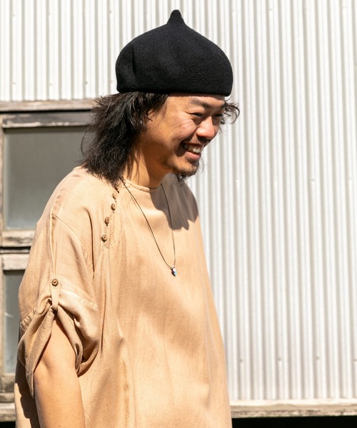 チャイハネ（チャイハネ）の「【チャイハネ】チョミベレー（ハンチング/ベレー帽・レディース・レッド/ブラック/ベージュ/マスタード/ブルー/モカ/カーキ/ターコイズブルー/グレー・FREE）」の19枚目の写真