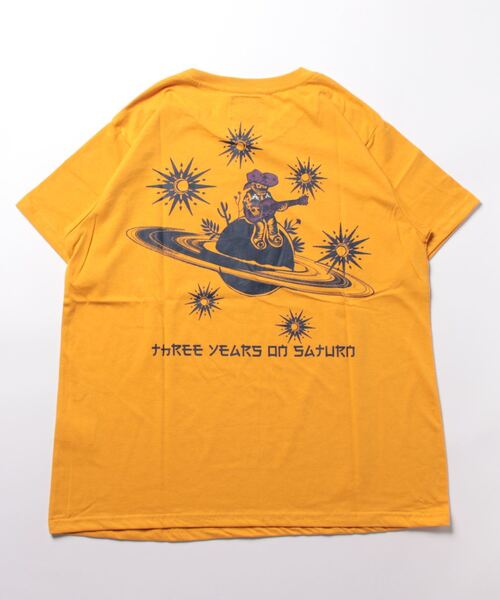 チャイハネ(チャイハネ)の「【チャイハネ】洋輔×Amina 土星Tシャツ(Tシャツ/カットソー・メンズ・イエロー/ホワイト/チャコール・M/L)」の1枚目の写真